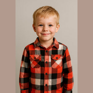 Rue 21 Extra Small Boy's Orange Flannel Shirt